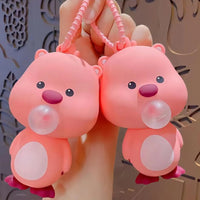 Loopy Pop-Out Bubble Squishy Keychain