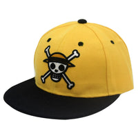 One Piece Pirate Emblem Flat Brim Caps