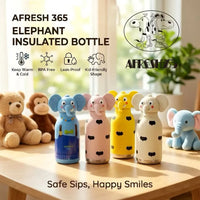 Afresh 365 3D Animal Head Double-Wall Insulated Bottle