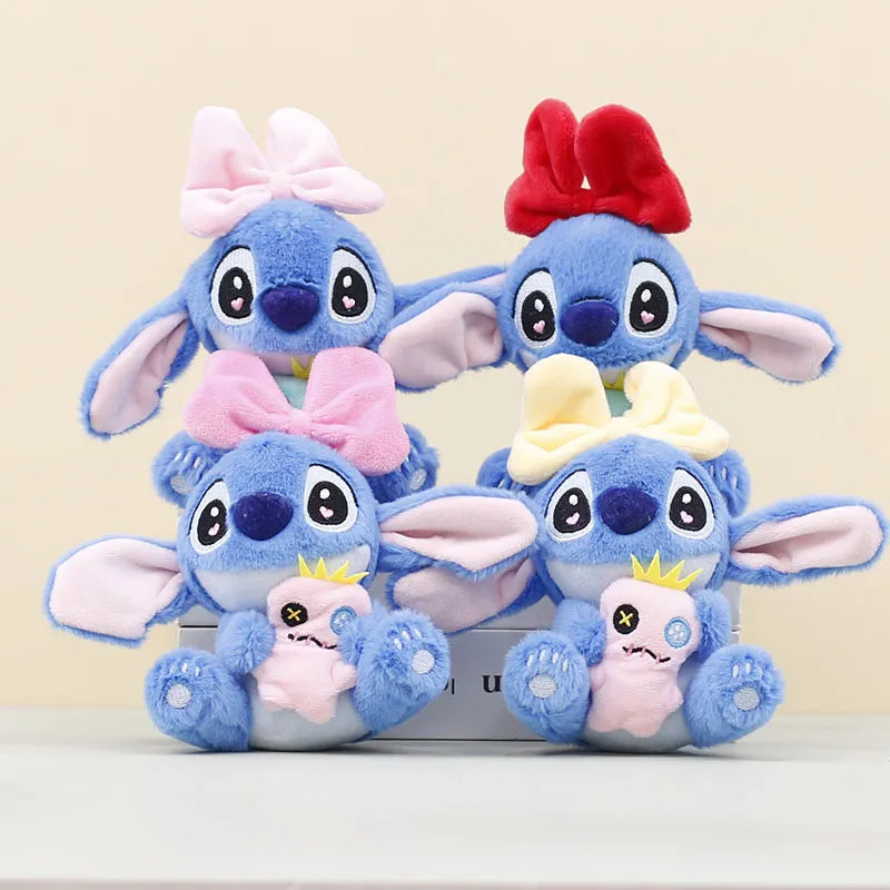 Cosmic Alien Bowknot Scrump Hug Keychain