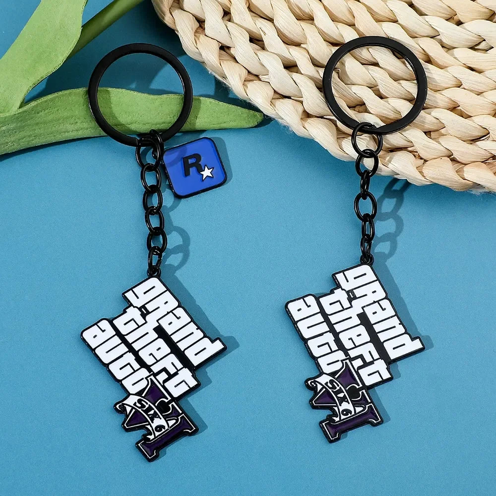 GTA Six Vice City Vibes Keychain