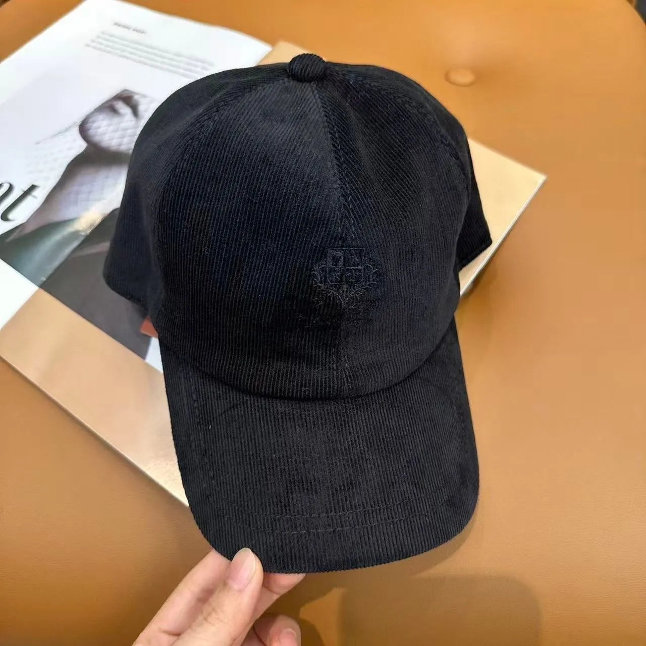 Lora Pianei Corduroy Soft-Top Baseball Cap