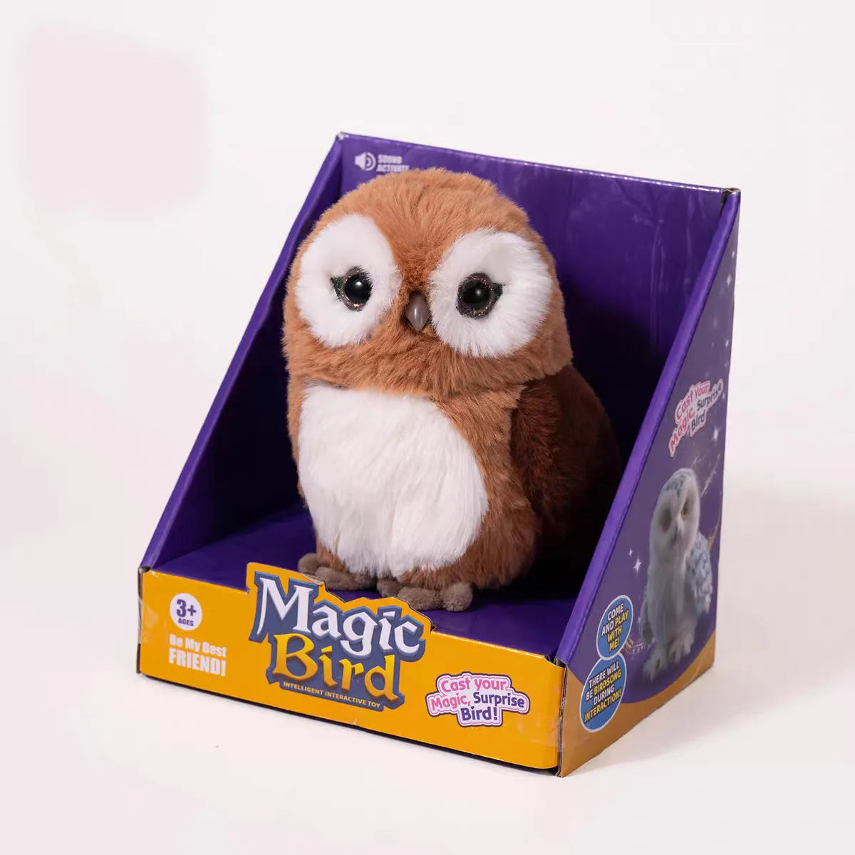 Magic Bird Interactive Owl Plush Toy (15 cm)