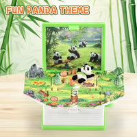 Pop-up Panda 3D Folding Book Keychain