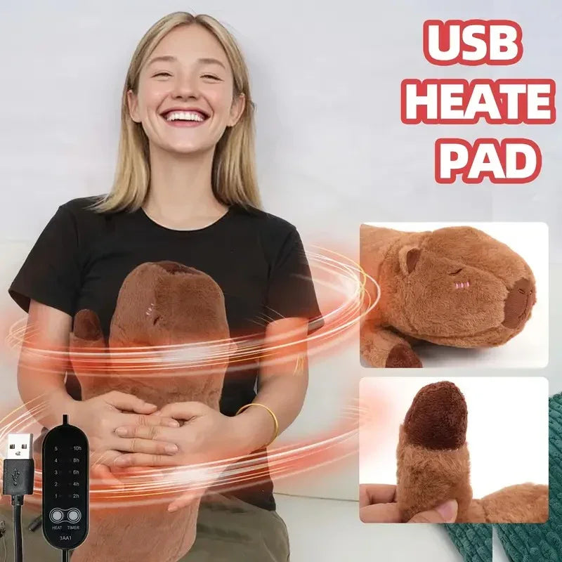 Relaxing Capybara Shaped Heating Belt