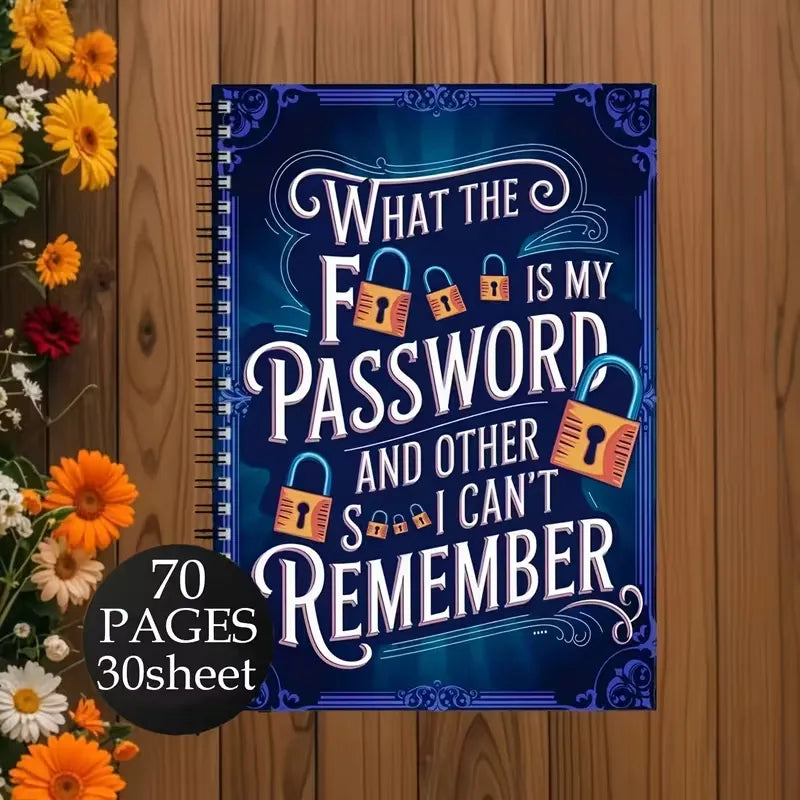 Brain Backup Funny Password Journal