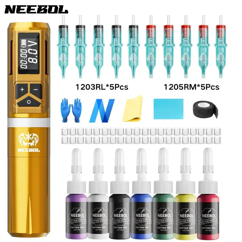 InkWeaver Pro Wireless Tattoo Set