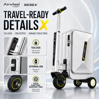 Airwheel SE3SX Smart Electric Rideable Carry-On Suitcase