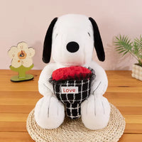 Snoopy Eternal Rose Bouquet Plush Toy (55 cm)