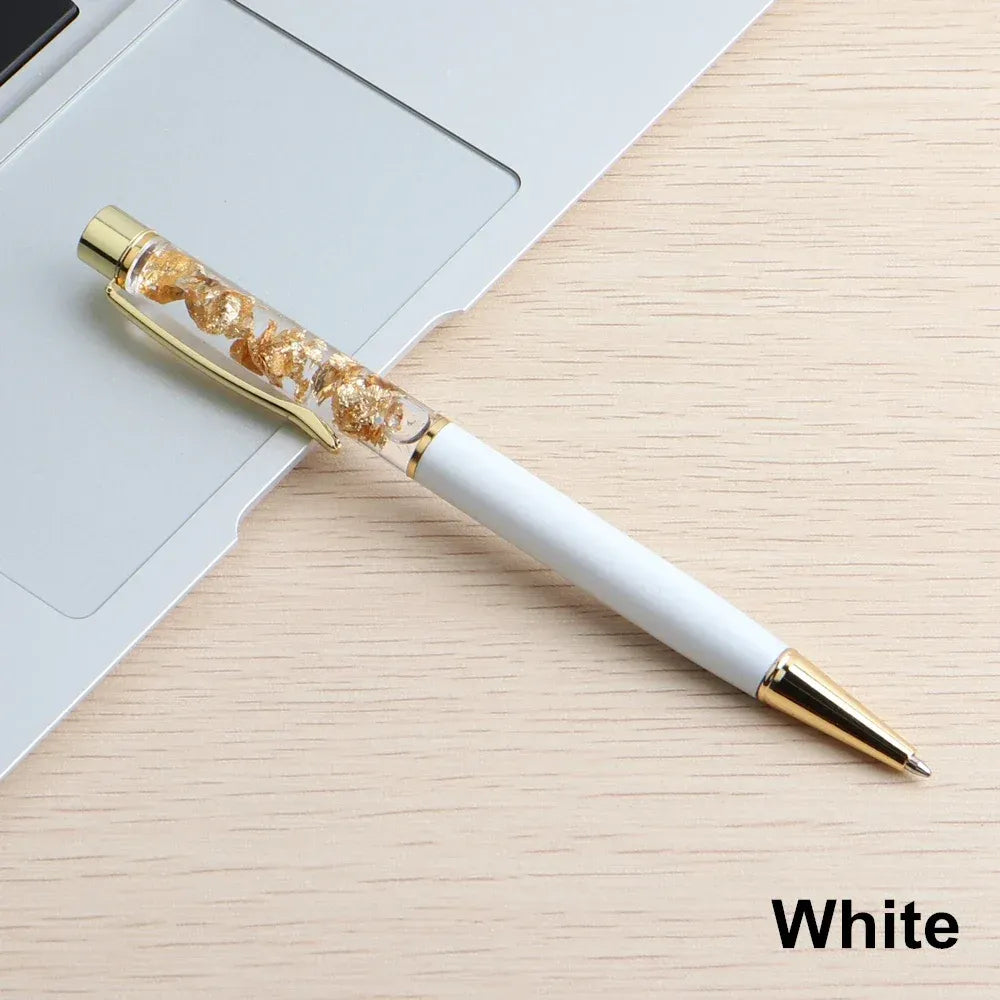 Golden Cascade Flakes Ballpoint Pen