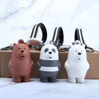 We Bare Bears Zebra Stripes Keychain