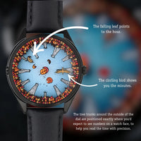 Autumn Day Forest Deconstructed Dial Creative Watch