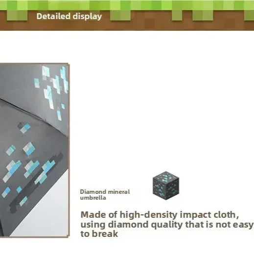 Minekraft Diamond Sword UV Umbrella