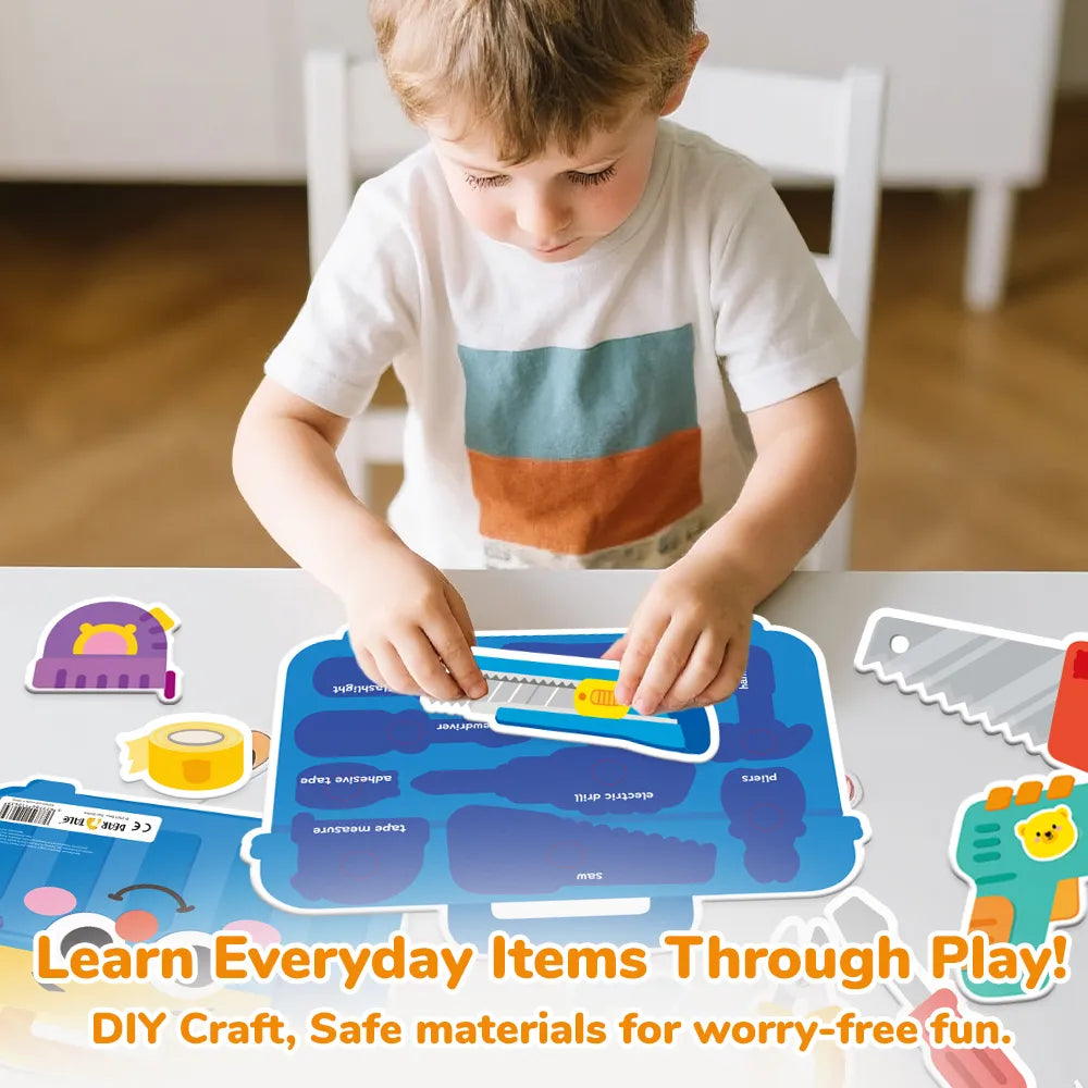 Learning & Fun 6-in-1 Interactive Montessori Busy Book