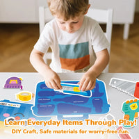 Learning & Fun 6-in-1 Interactive Montessori Busy Book