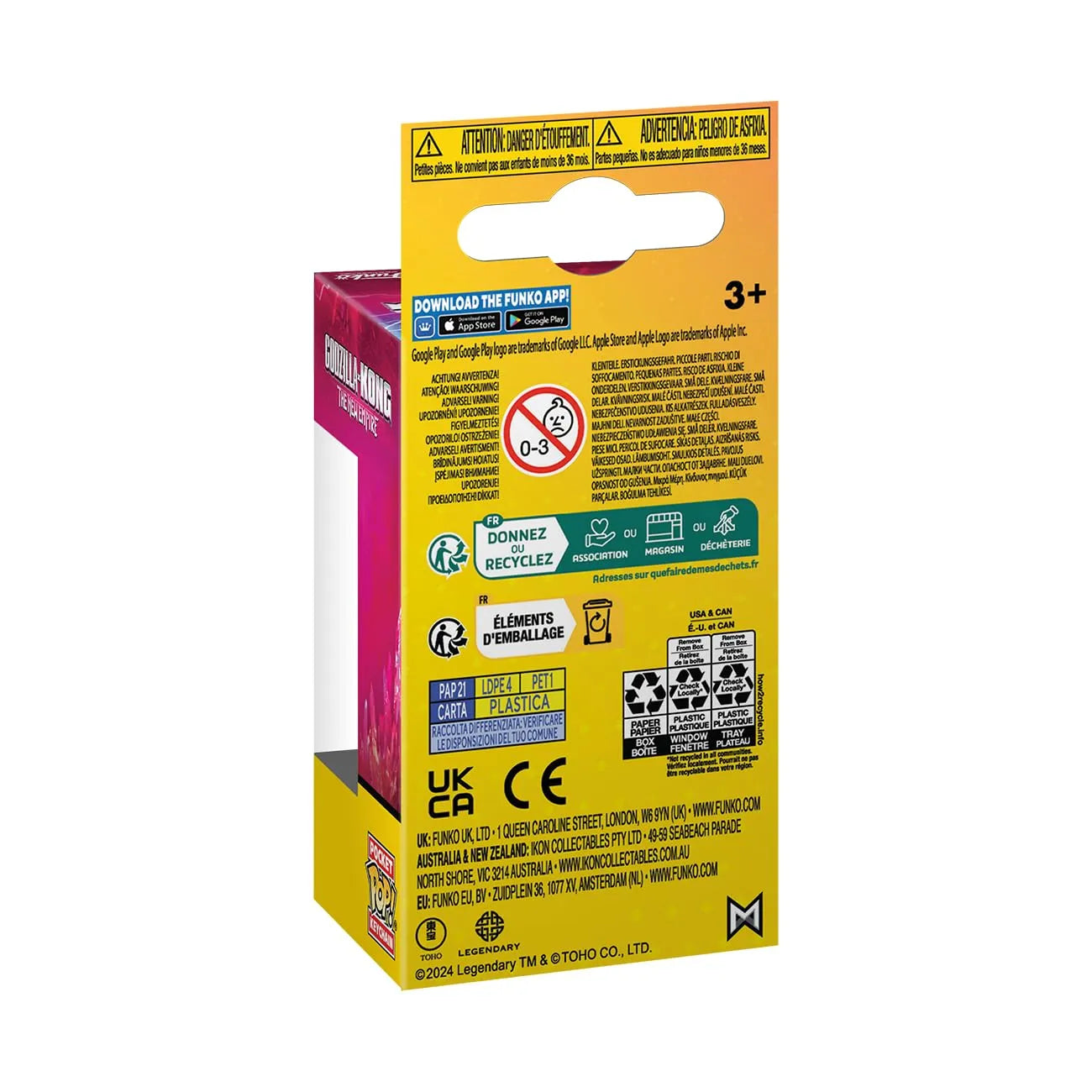 Funko POP Godzilla vs Kong Keychain