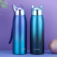 Cute Cat Fox Ears Insulated Bottle (300 ml)