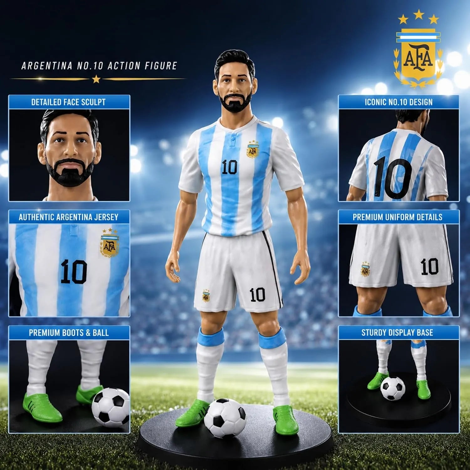 Messi Elite Striker Figure (20 cm)