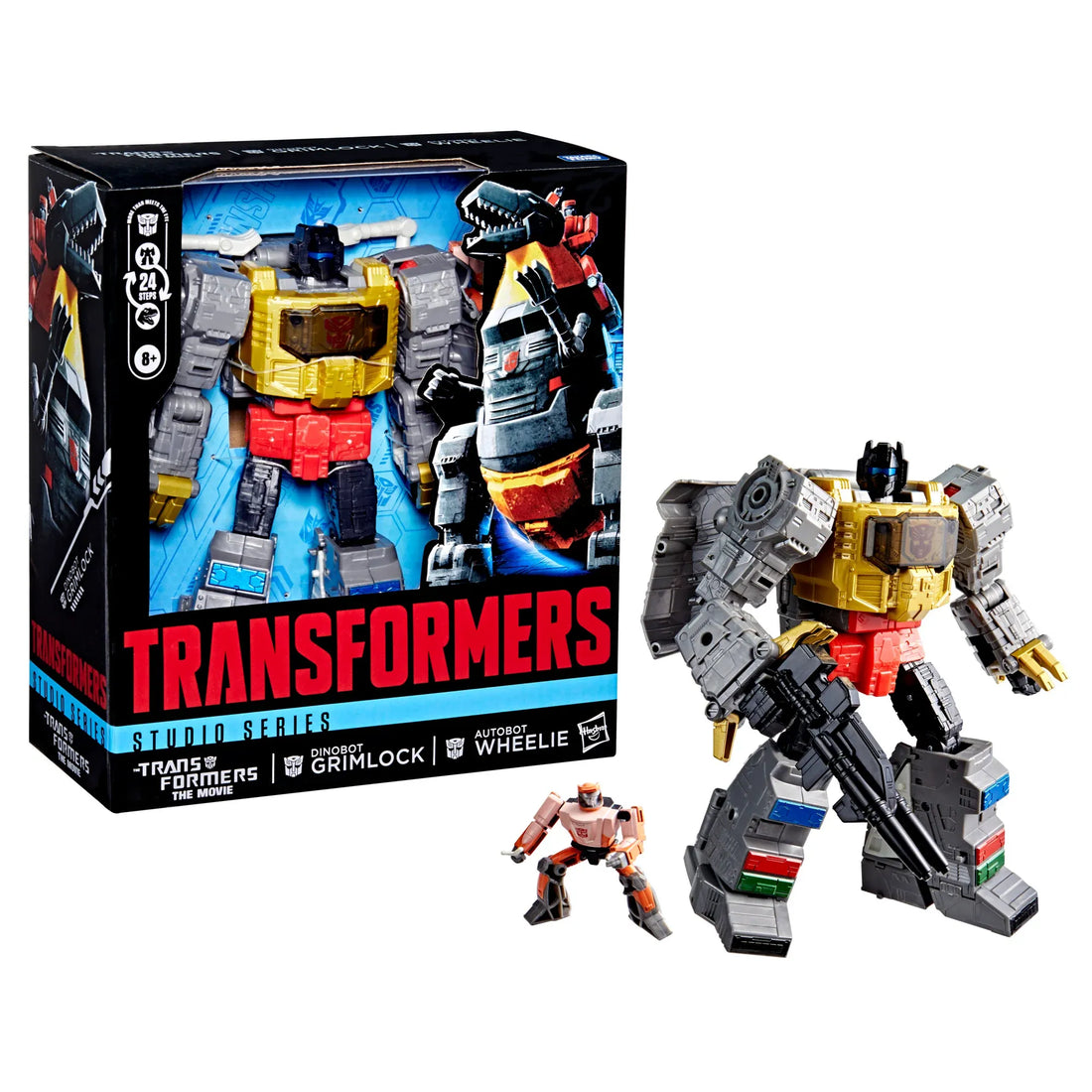 Transformers SS 86 Leader Class Dinobot Grimlock and Autobot Wheelie
