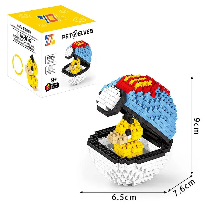Pokemon Pet Elves Micro Building Blocks