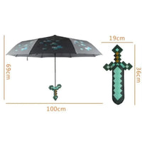 Minekraft Diamond Sword UV Umbrella