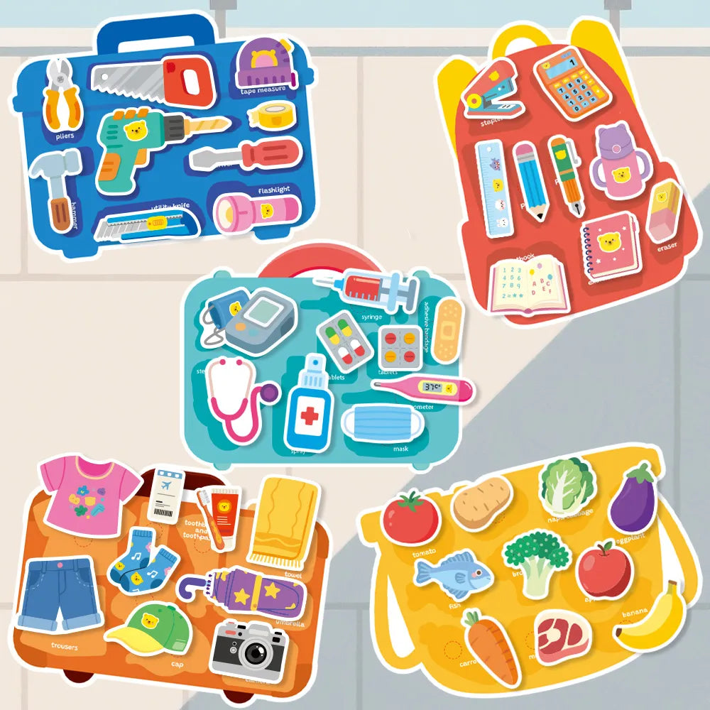 Learning & Fun 6-in-1 Interactive Montessori Busy Book