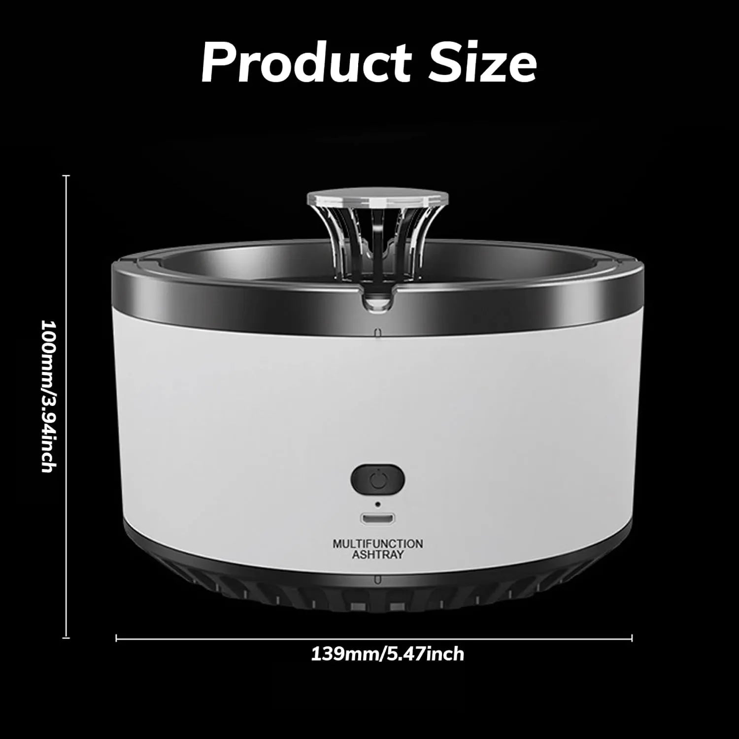 K11 Smart 2-in-1 Smokeless Desktop Ashtray