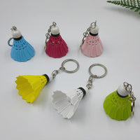 Smash Shuttlecock Sports Keychain