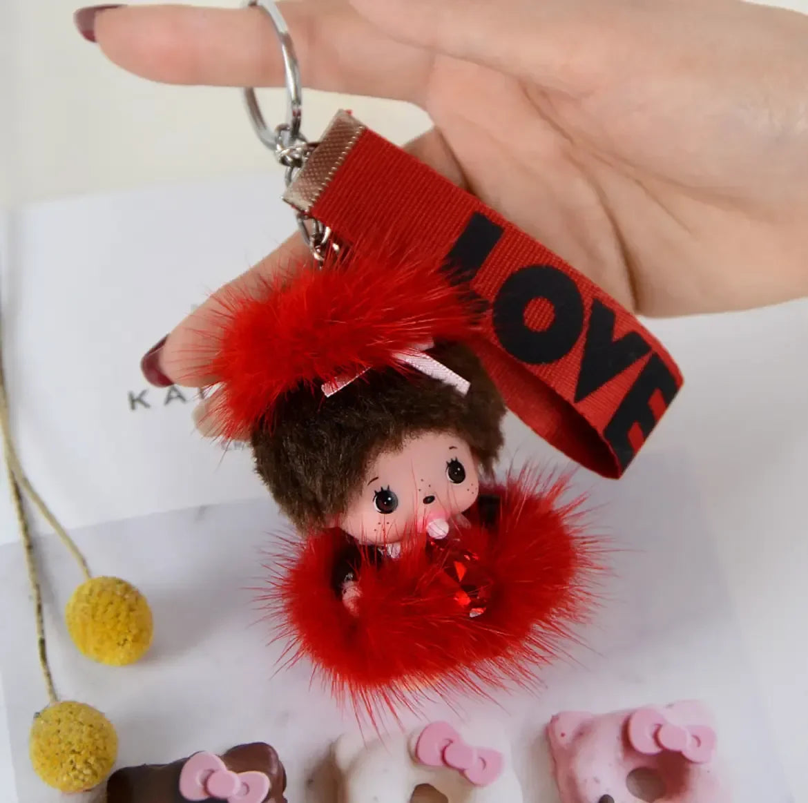 Bebichhichi Furry Love Feels Keychain