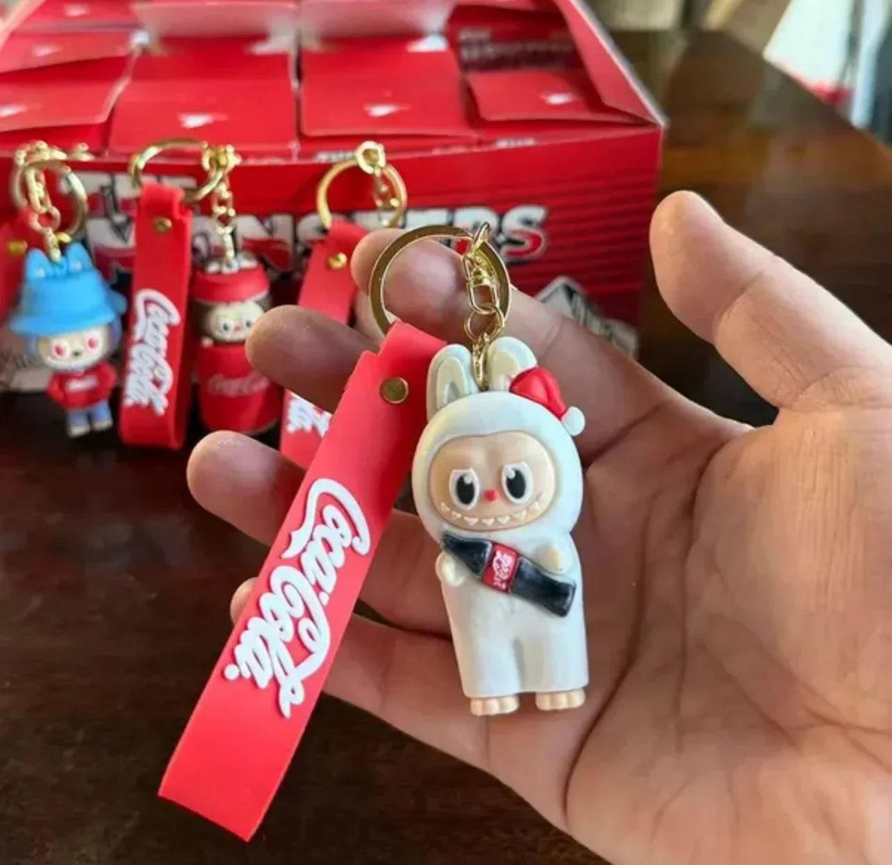 Labubu Cola Squad Blind Box Keychain