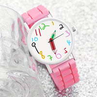 Whimsical Doodle Palette Pencil Pointer Quartz Watch