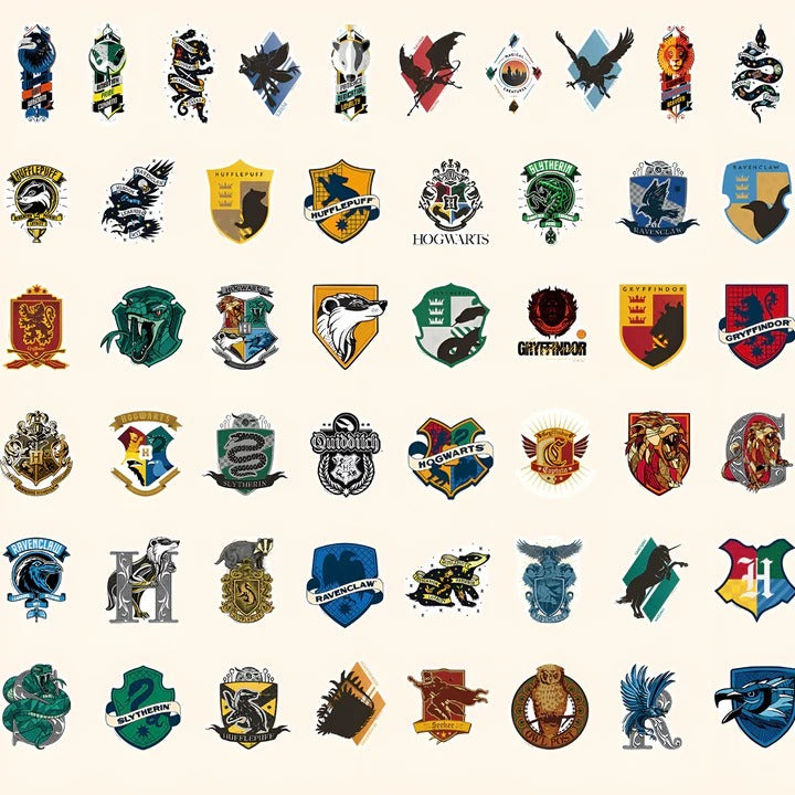 Harry Potter Hogwarts Sticker Pack (50 Pcs)