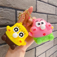 Spongebob & Patrick Squishy Keychain