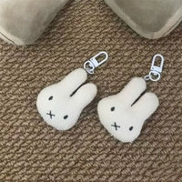Miffy Kawaii Head Plush Keychain