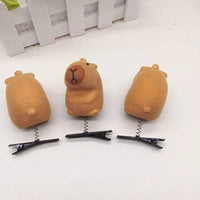 Capybara Velvet Zen Hair Clip