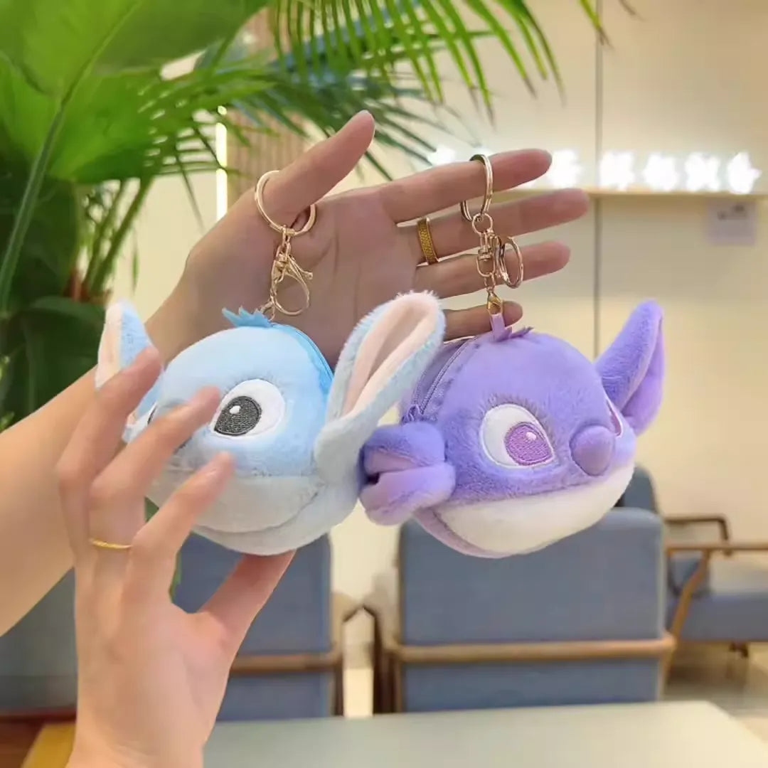 Big Head Stitch Coin Purse Keychain