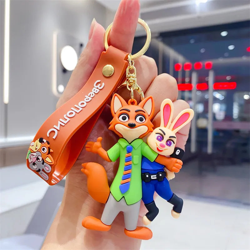 Zootopia 3D Silicone Figure Wristlet Keychain