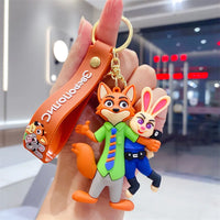 Zootopia 3D Silicone Figure Wristlet Keychain