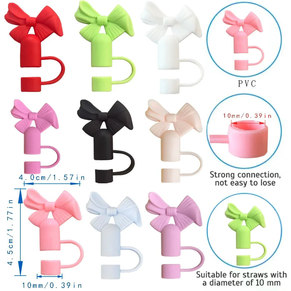 Food-Grade Candy Bow Straw Cap