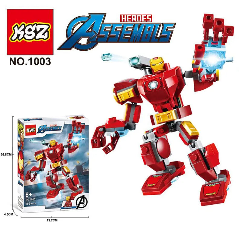 KSZ Superheroes Armor Mech Building Blocks