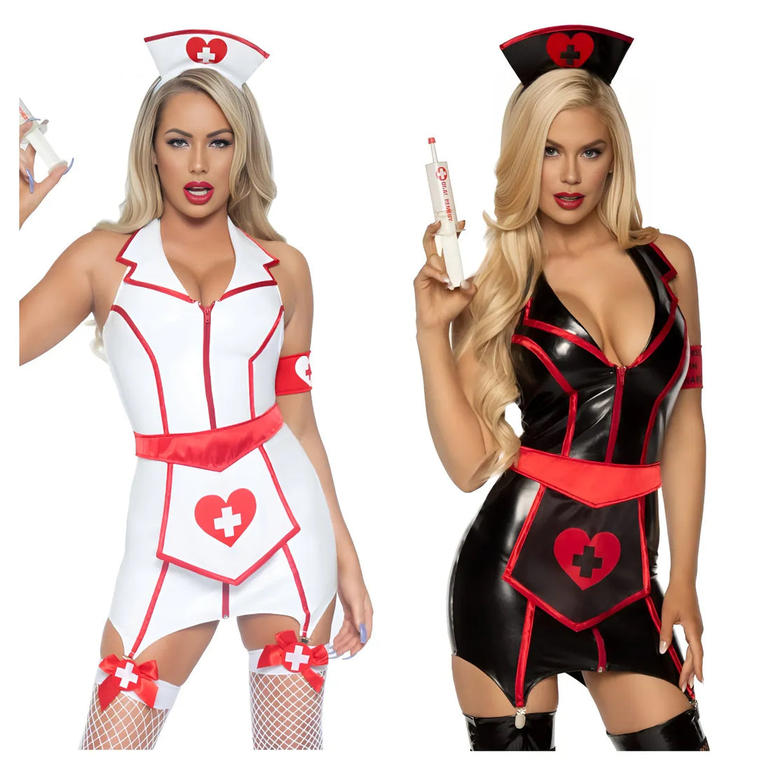 Leather Heart Nurse Uniform