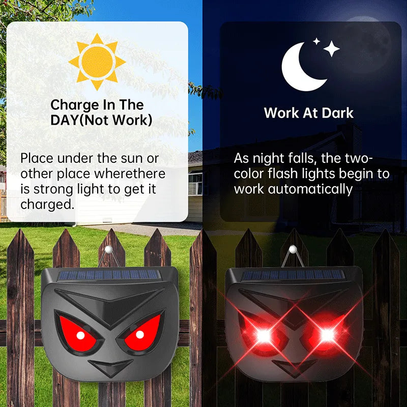 Predator Eye Solar-Powered Animal Deterrent