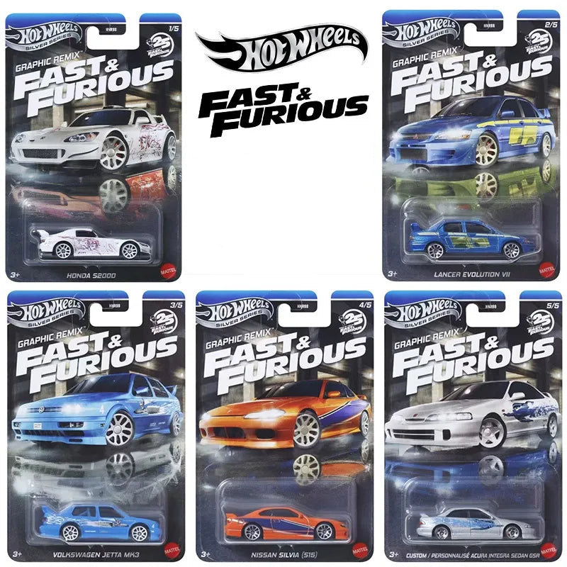 Hot Wheels Fast & Furious Graphic Remix Die-Cast Vehicles