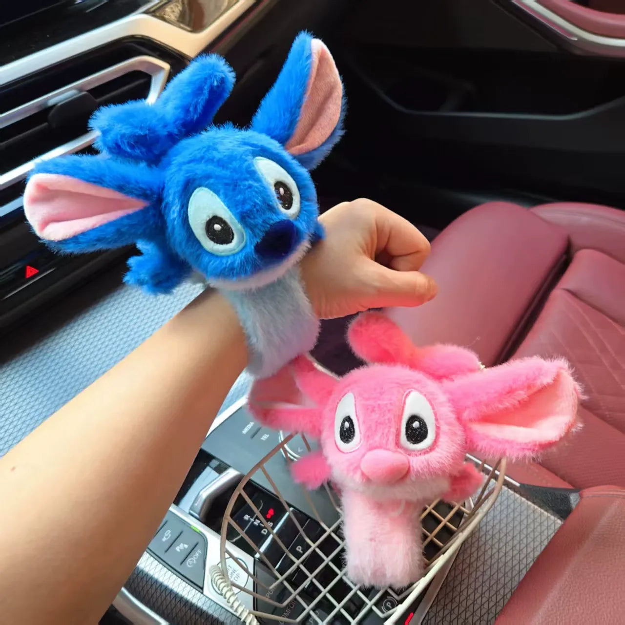 Stitch & Angel Flutter Wings Plush Bracelet (23 cm)