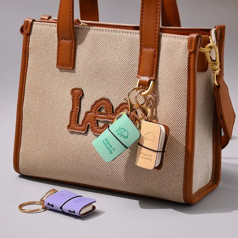 Kawaii Pocket Mini Journal Keychain
