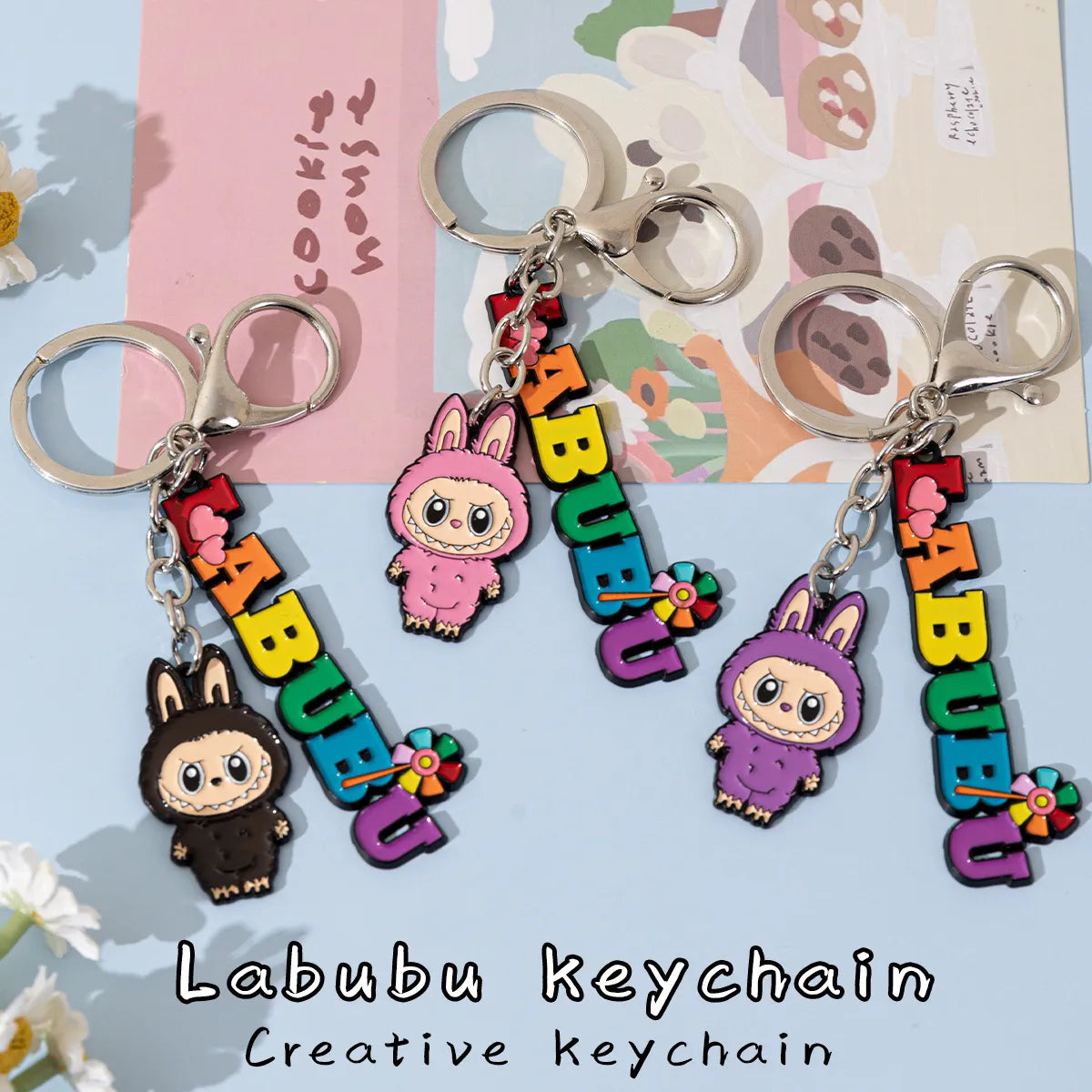 Labuboo Colorburst Mischief Keychain