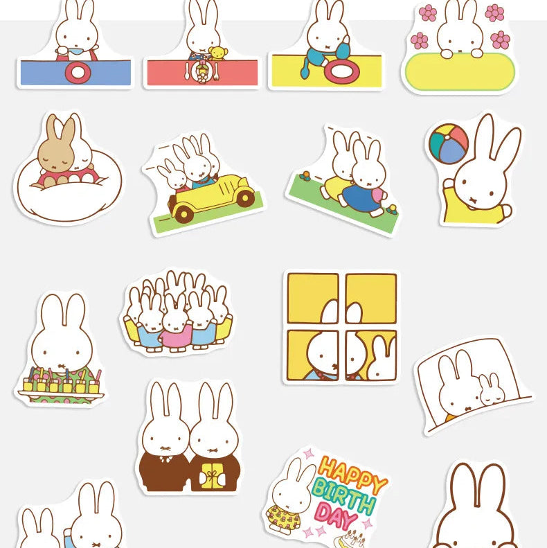 Miffy & Friends Waterproof Vinyl Sticker Pack (50 Pcs)