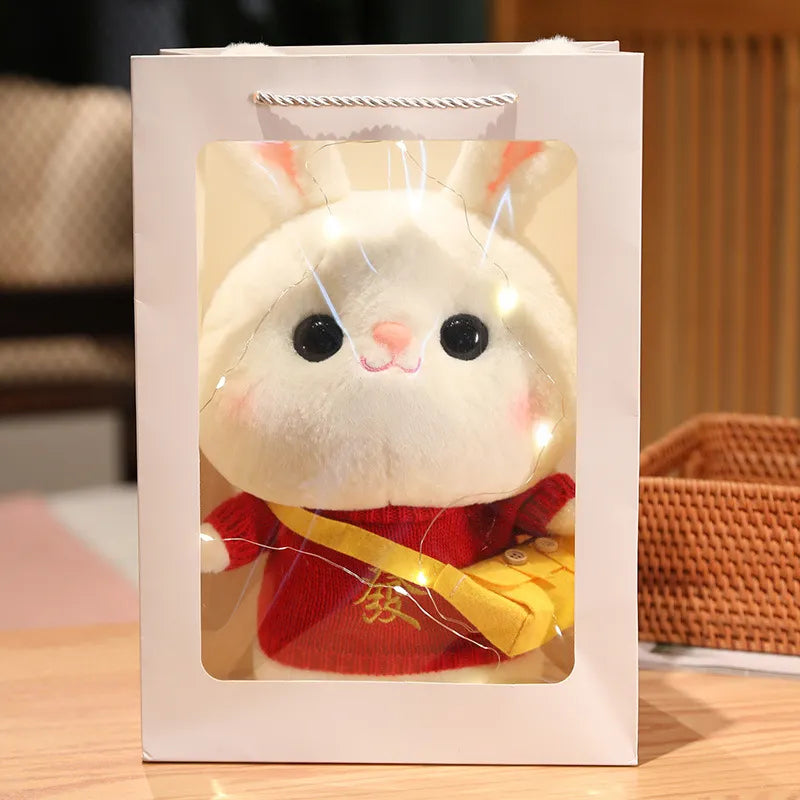 Cozy Dress-Up Bunny Premium Plush Toy (30 cm)