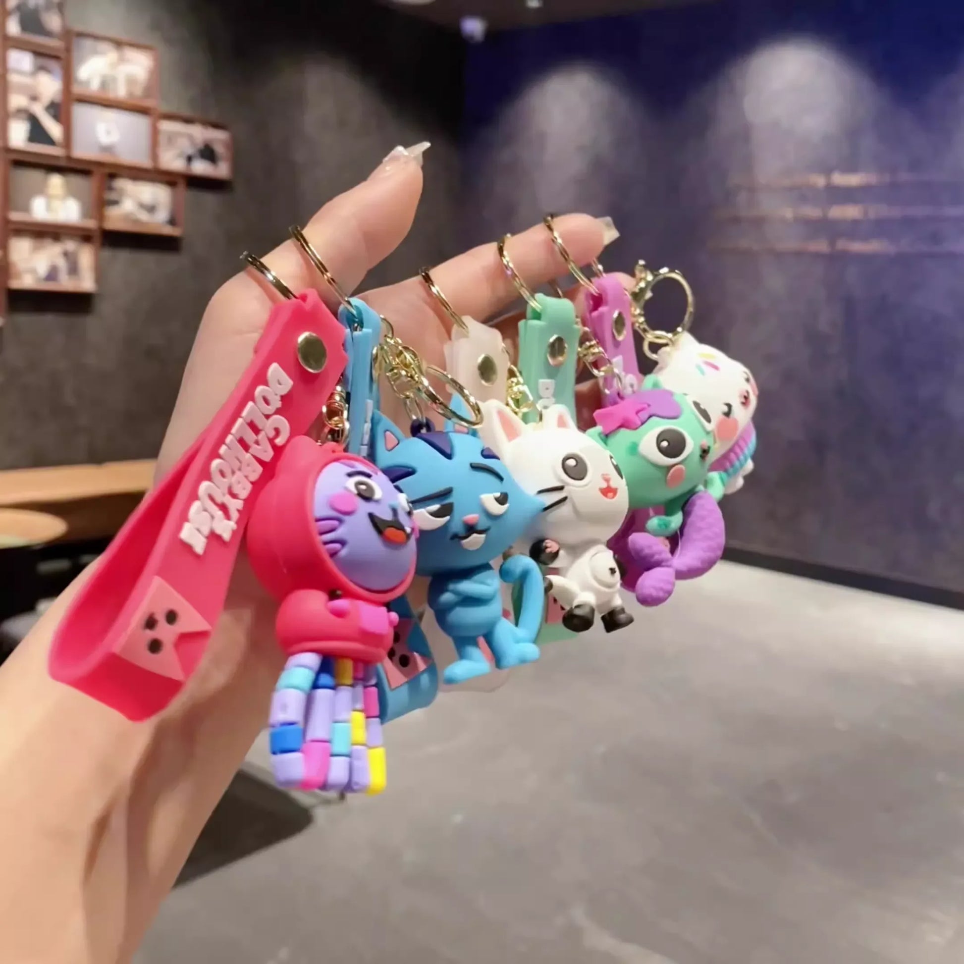 Gaby's Dollhouse Crew Keychain