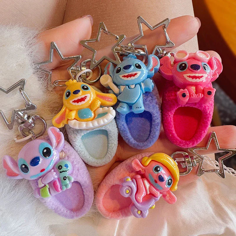 Stitch Mini Sandals Charm Keychain